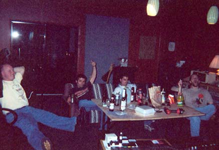 Sin Embargo & Joel Butts in the studio 3/16/02.