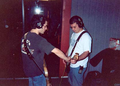 Kyle & Eric during basic tracking 3/16/03